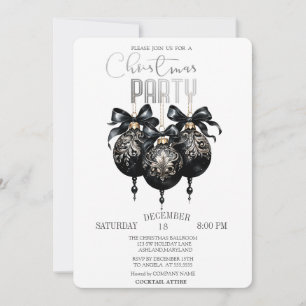Black Christmas Ball, Buffalo Karierte Weihnachtsf Einladung