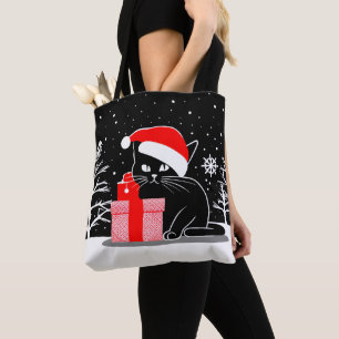 Black Christmas Cat