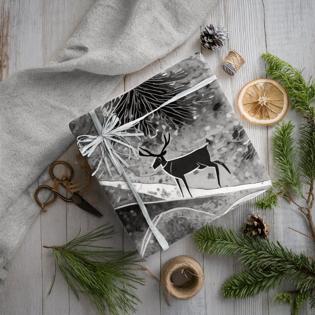 Black Christmas Pattern#13 ID1009 Geschenkpapier (Von Creator hochgeladen)