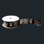 Black Christmas Ribbon Wasserfarbe Frucht Gold Sta Satinband<br><div class="desc">Schönes zartes schwarzes Weihnachtsband,  Aquarellfrucht und Goldstar. Erhältlich in Satin oder Gosgrain. Zwei Größen Option. Alle Cucamelon Creation Designs sind urheberrechtlich geschützt.</div>