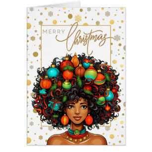 Black Christmas Sista Melanin Queen Women Xmas