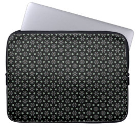 Black Circle Delight Laptop Bag Laptopschutzhülle