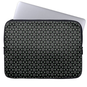 Black Circle Delight Laptop Bag Laptopschutzhülle