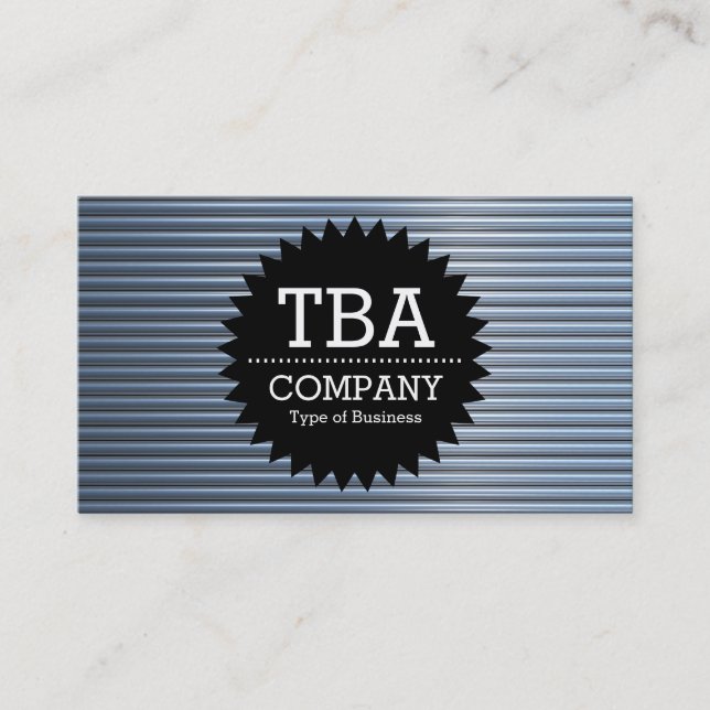 Black Circle Star v2 - Chrome Tubes Visitenkarte (Vorderseite)