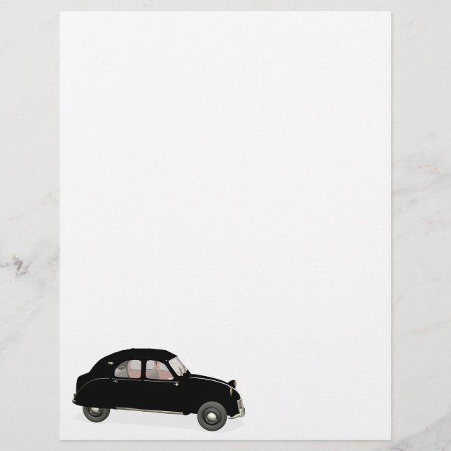 Black Citroen 2CV (Vorderseite)