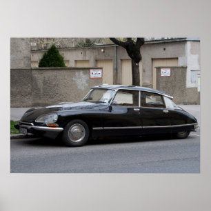 Black Citroën DS Poster