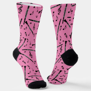 Black Clarinets Musiknoten Socken