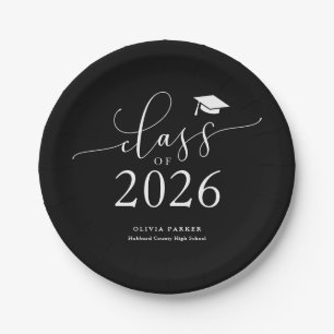 Black Class of 2025 Graduation Party Pappteller
