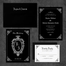 Black Classic Gothic-Hochzeit