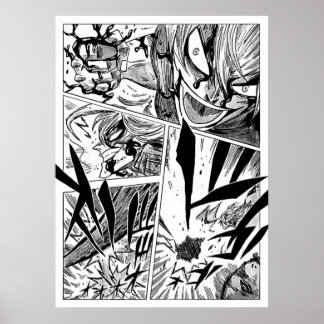 Black Clover Manga Panel Poster