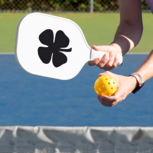 Black Clover, weißes Paddelpaddel Pickleball Schläger