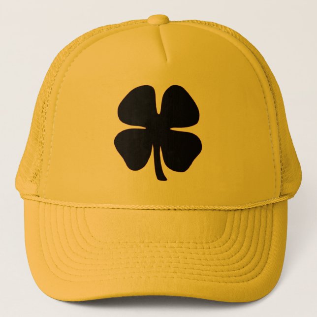 Black Clover yellow foam trucker hat Truckerkappe (Vorderseite)