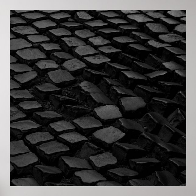 Black Cobblestones Poster (Vorne)