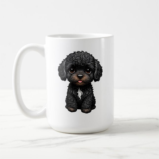 Black Cockapoo Kaffeetasse (Links)
