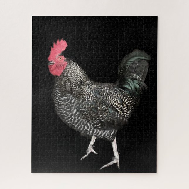 Black Cockerel No. 4 Puzzle (Vertikal)
