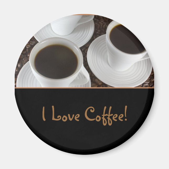 Black Coffee Magnet (Vorne)