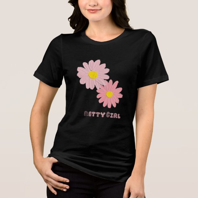 Black Colour T-Shirt Tri-Blend Shirt (Vorderseite)