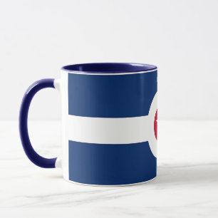 Black Combo Tasse mit der Flagge Indianapolis, USA