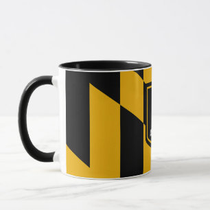 Black Combo Tasse mit der Flagge von Baltimore, US