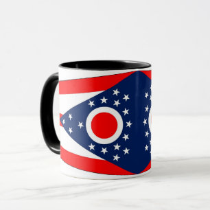 Black Combo Tasse mit der Flagge von Ohio Staat, U