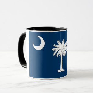 Black Combo Tasse mit der Flagge von South Carolin