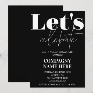 Black Company Weihnachtsfeier  Lasst uns feiern Einladung