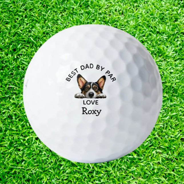 Black Corgi Golfball (Find the perfect gift for golf enthusiasts! Explore awesome dog-themed golf balls )