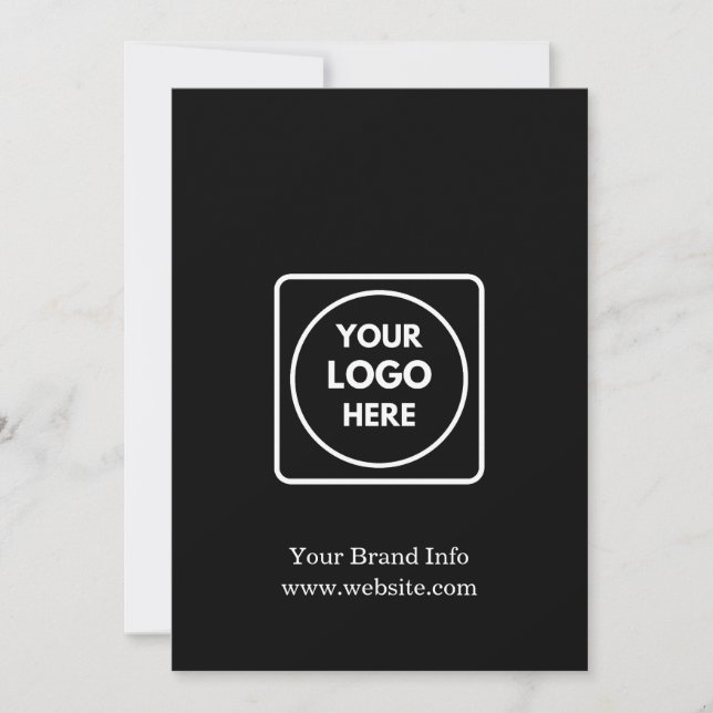 Black Corporate Card | Benutzerdefiniert Beruflich (Vorderseite)
