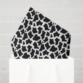 Black Cow Print Tissue Paper Seidenpapier