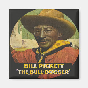 Black Cowboy Stier-Dogger-Magnet Magnet