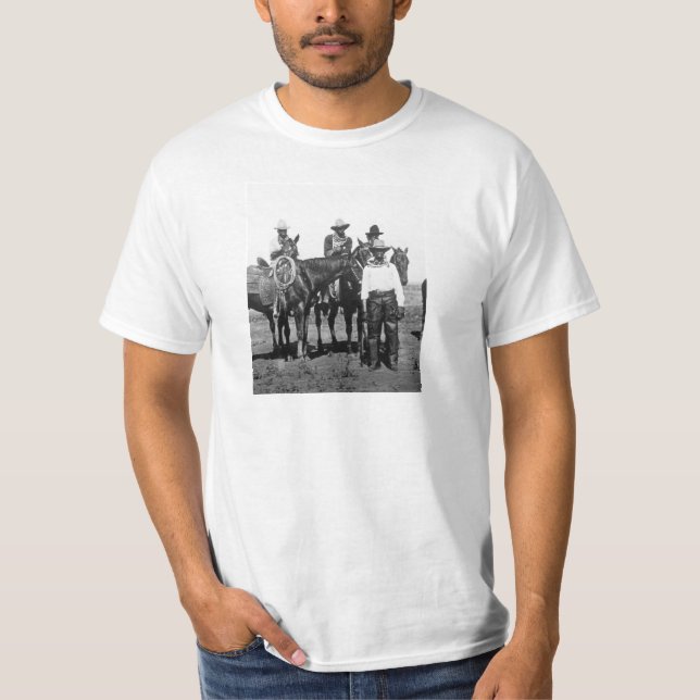 Black Cowboys bei Bonham Texas 1890 T-Shirt (Vorderseite)