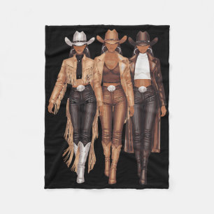 Black Cowgirl Western T-Shirt Rodeo Country Women  Fleecedecke