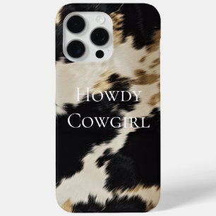 Black Cream Gold Western Cowhide Case-Mate iPhone Hülle