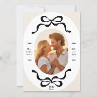 Black Cream RIBBONS & Bows Foto Hochzeit