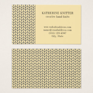 BLACK CREAM STRICK 3.5x2 Visitenkarte II