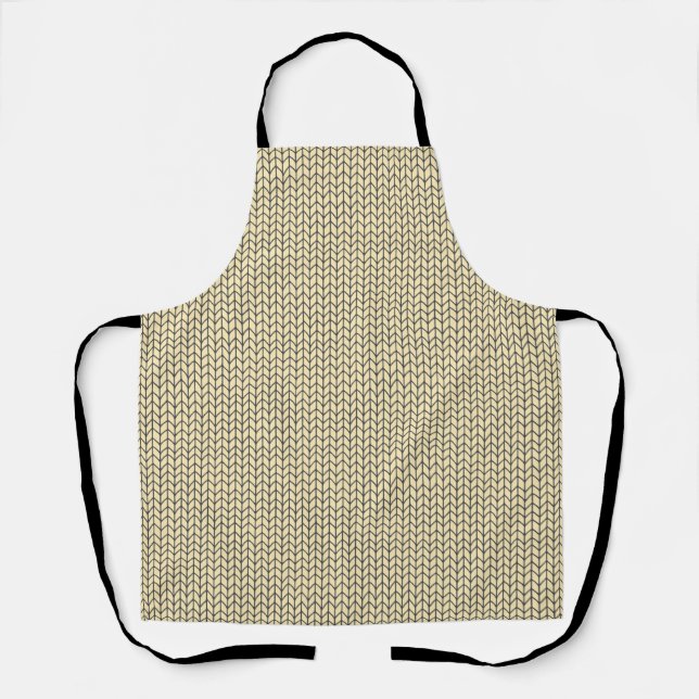 BLACK CREAM STRICK All-Over-Print-Schürze Schürze (Vorderseite)