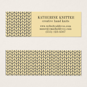 BLACK CREAM STRICK Mini Business Card II