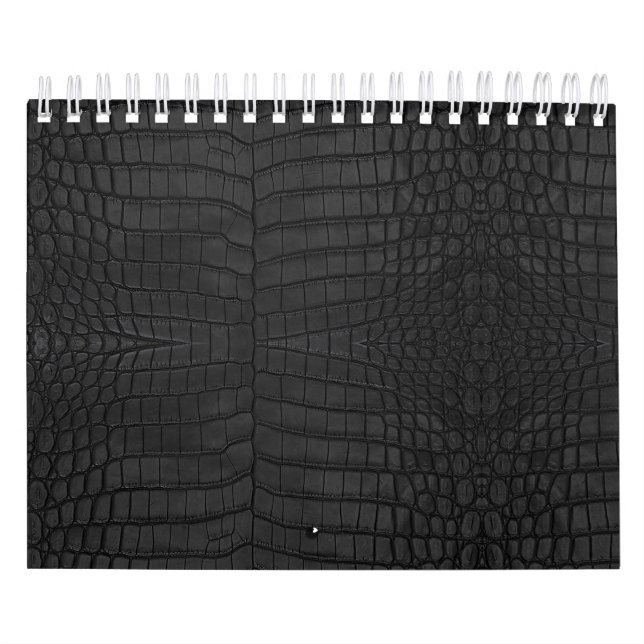 Black Crocodile Leather Print Kalender (Titelbild)