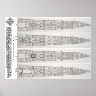 Black Cross Magic School Poster Nr. 1