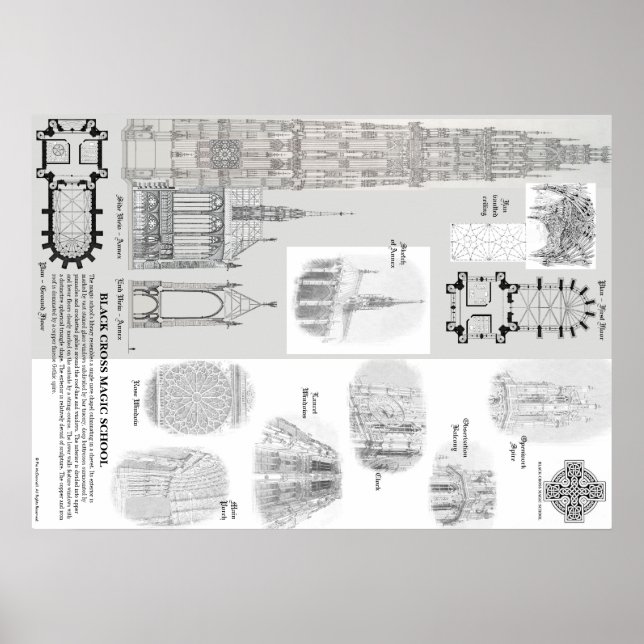 Black Cross Magic School Poster Nr.2 (Vorne)