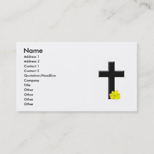 Black Cross-Visitenkarte Visitenkarte