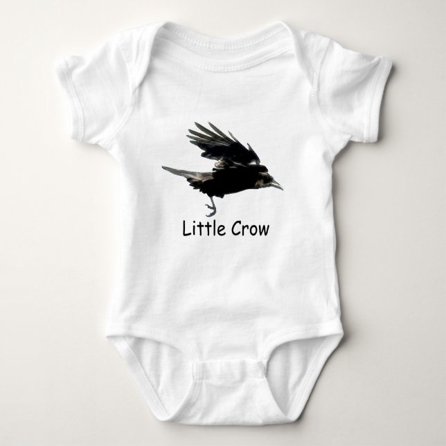 Black CROW Art for Baby Baby Strampler (Vorderseite)