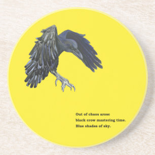 Black Crow & Haiku Getränkeuntersetzer