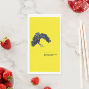Black Crow & Haiku Serviette