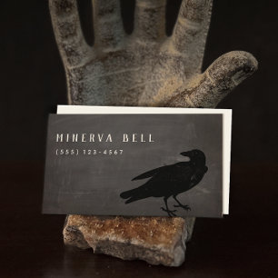 Black Crow Halloween Calling Card Telefonnummerkarte