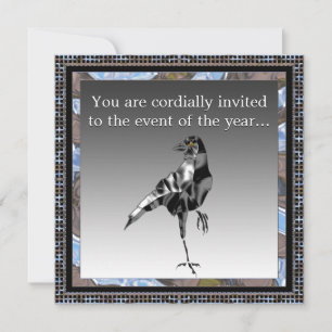 Black Crow-Party Einladung