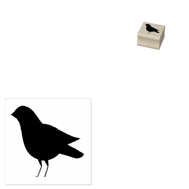 Black Crow Rubber-Briefmarke Gummistempel (Stempel)