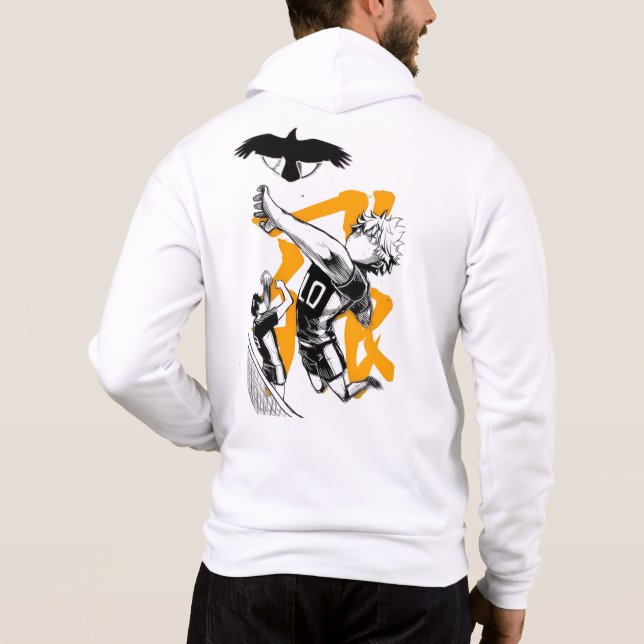 🏐Black Crow Volleyball Hoodie – High Fly Spirit🔥 (Rückseite)