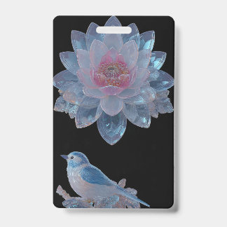 Black Crystal Lily Namensschild | Ausweis