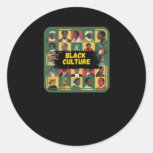 Black Culture Black History Sticker (Vorderseite)